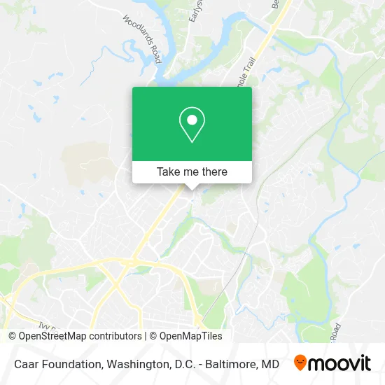 Caar Foundation map