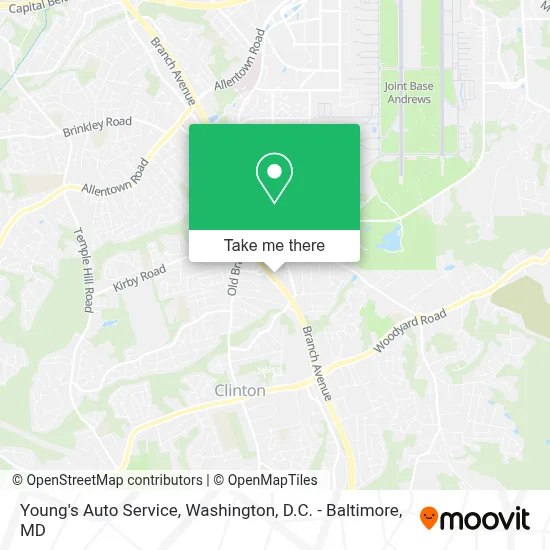 Young's Auto Service map