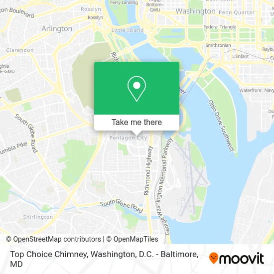 Top Choice Chimney map