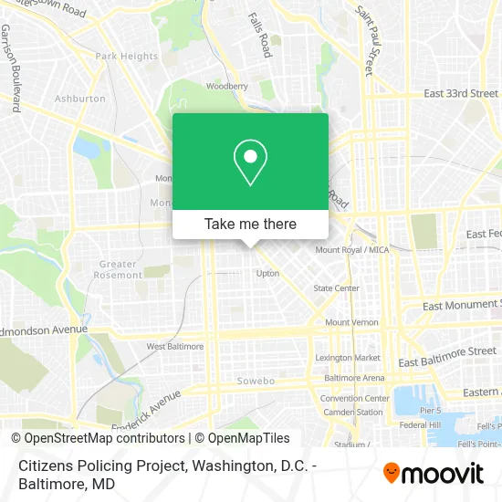 Citizens Policing Project map