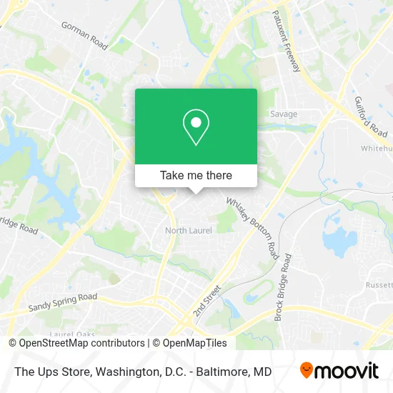 The Ups Store map