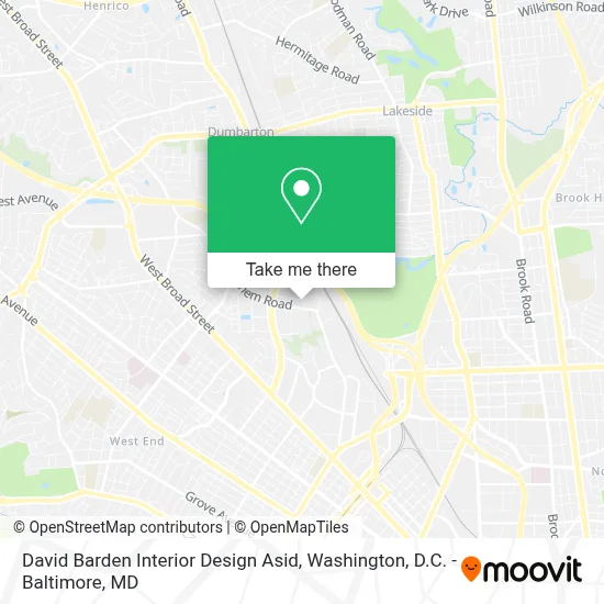 David Barden Interior Design Asid map