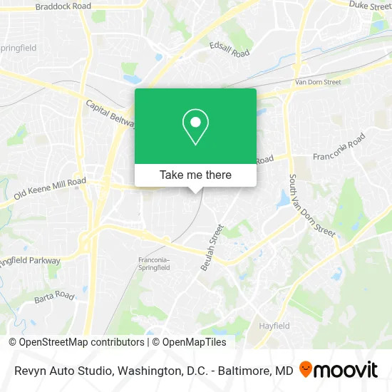 Revyn Auto Studio map