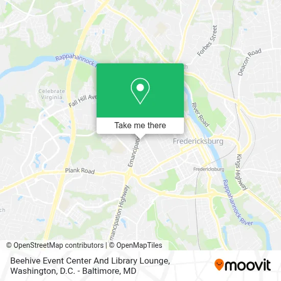 Beehive Event Center And Library Lounge map
