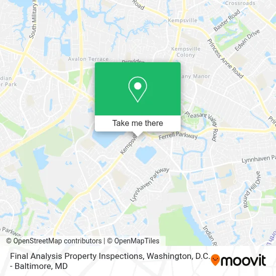 Final Analysis Property Inspections map