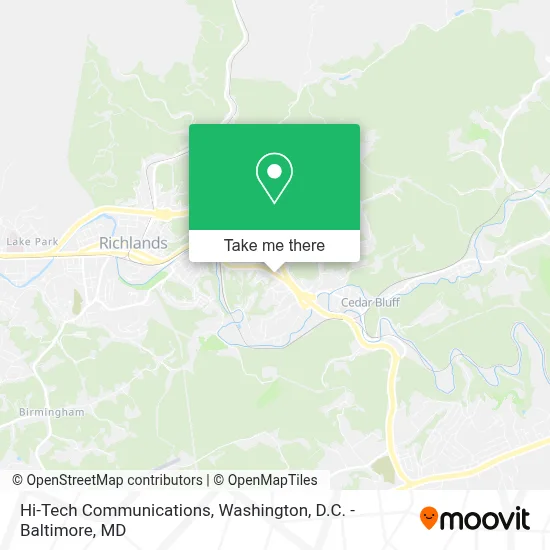 Hi-Tech Communications map