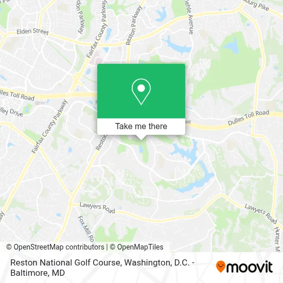 Reston National Golf Course map