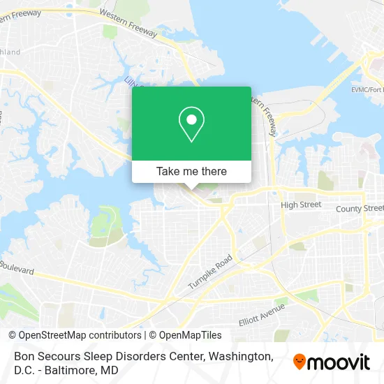 Bon Secours Sleep Disorders Center map