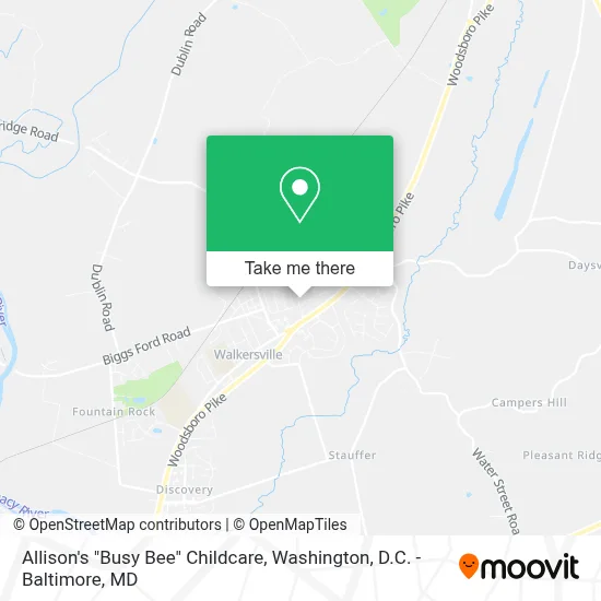 Allison's "Busy Bee" Childcare map
