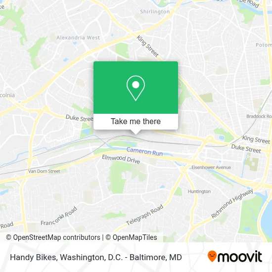 Handy Bikes map