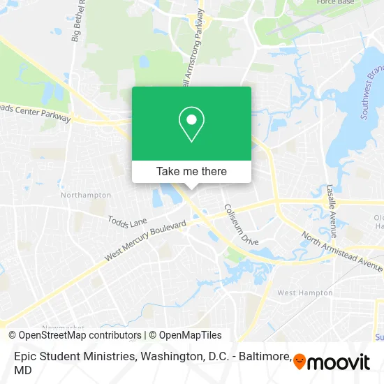 Epic Student Ministries map