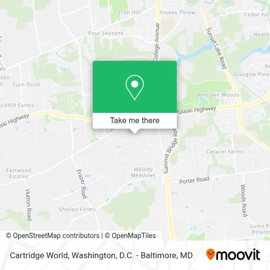 Cartridge World map