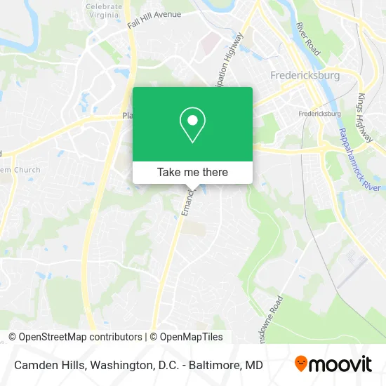 Camden Hills map