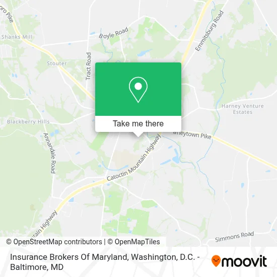 Insurance Brokers Of Maryland map