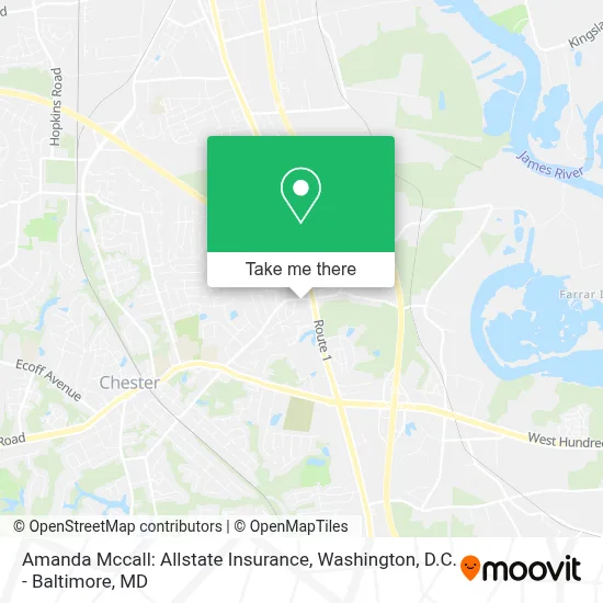 Amanda Mccall: Allstate Insurance map