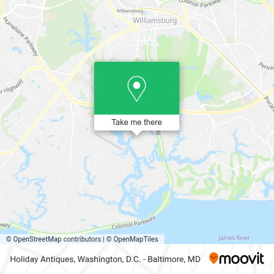 Holiday Antiques map