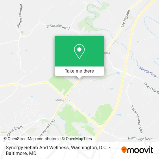 Synergy Rehab And Wellness map