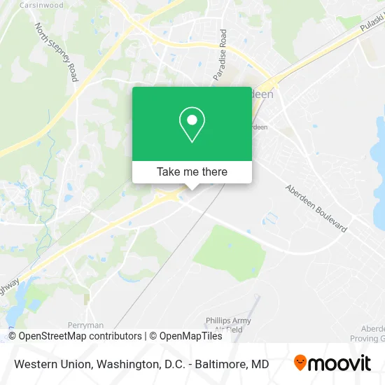 Western Union map