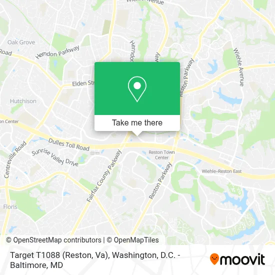 Target T1088 (Reston, Va) map