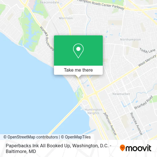 Paperbacks Ink All Booked Up map