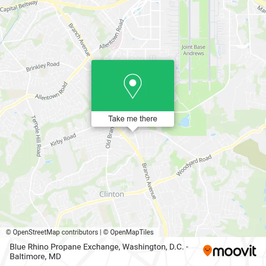 Blue Rhino Propane Exchange map