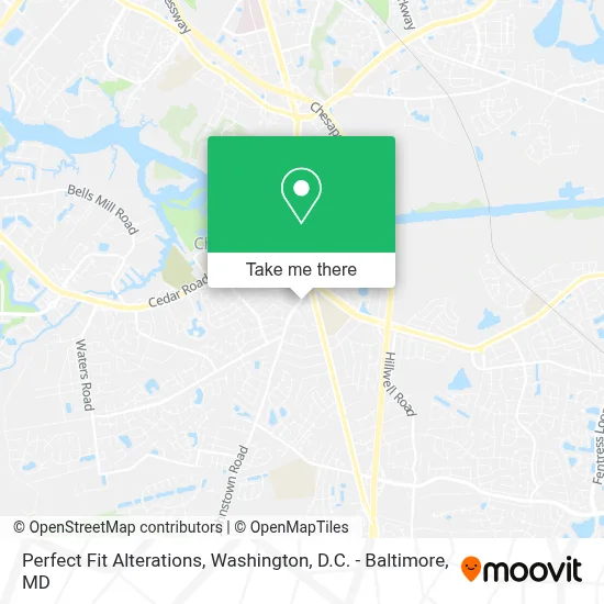 Perfect Fit Alterations map