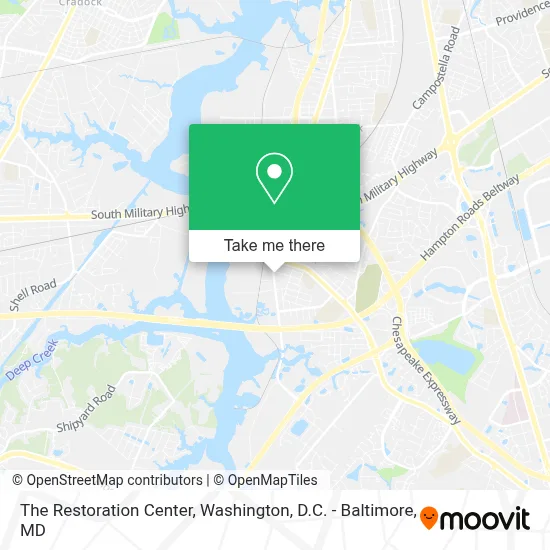 The Restoration Center map