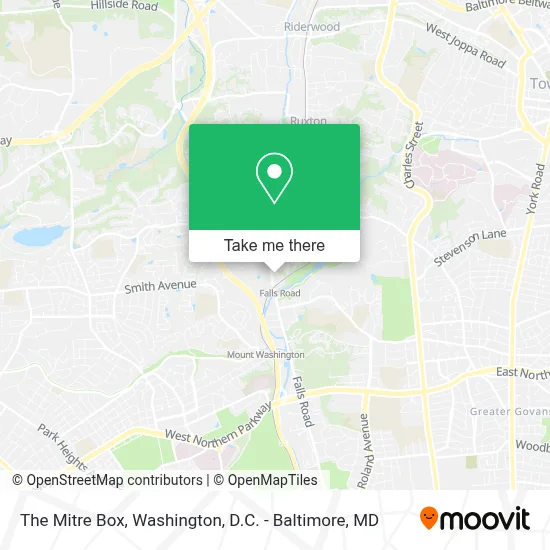 The Mitre Box map