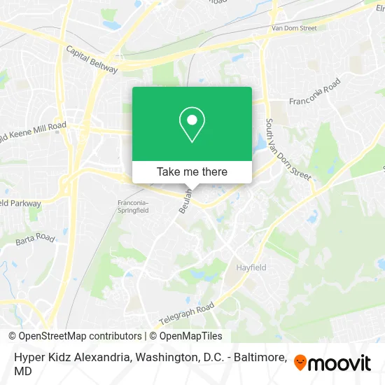 Hyper Kidz Alexandria map