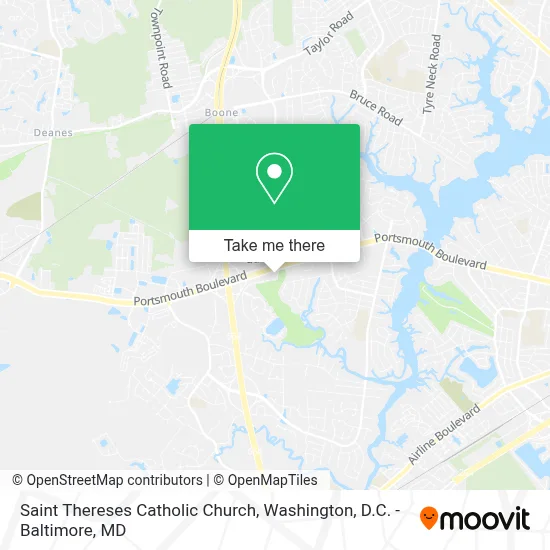 Saint Thereses Catholic Church map