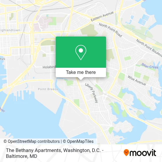 The Bethany Apartments map