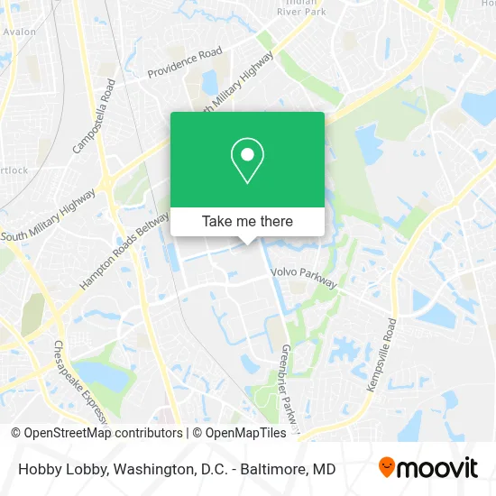 Hobby Lobby map