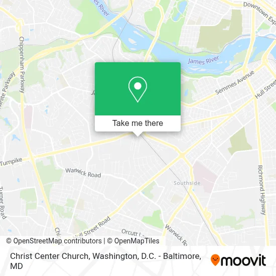 Christ Center Church map