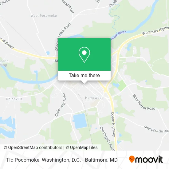 Tlc Pocomoke map