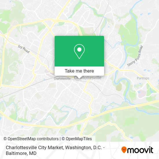 Charlottesville City Market map