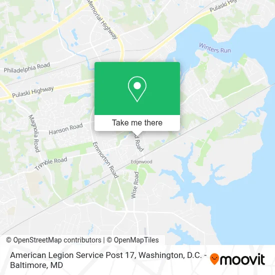 American Legion Service Post 17 map