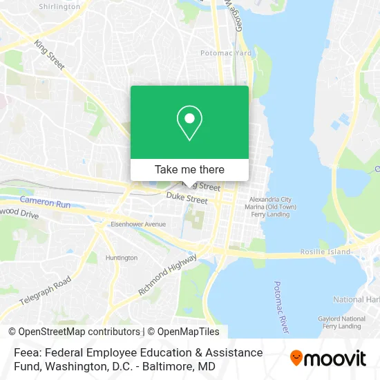 Feea: Federal Employee Education & Assistance Fund map