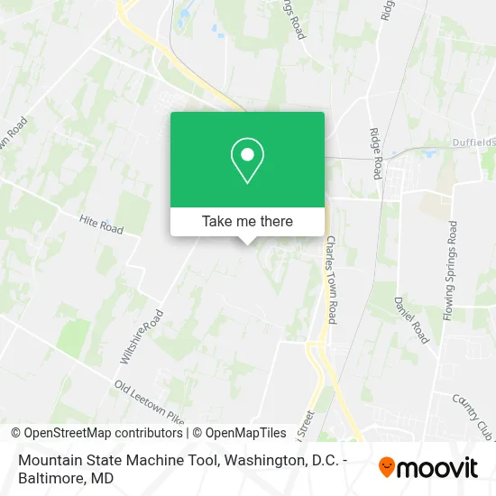 Mountain State Machine Tool map