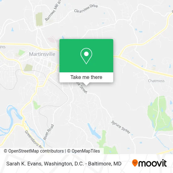 Sarah K. Evans map