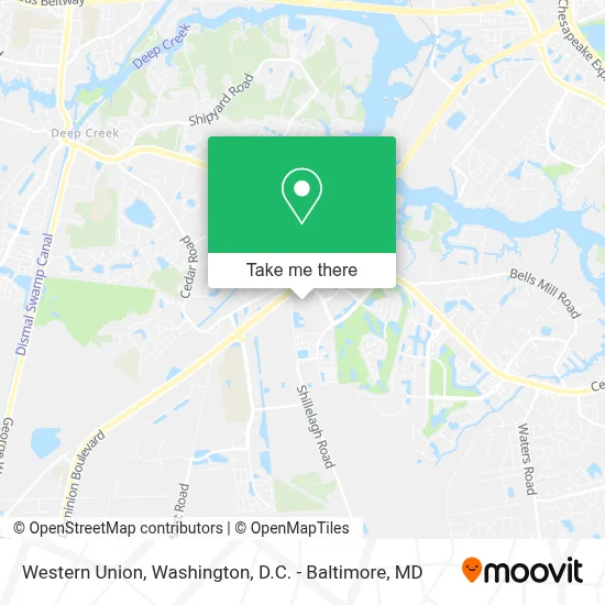Western Union map