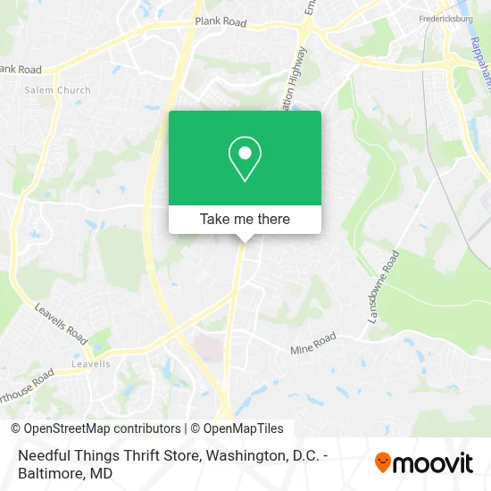 Needful Things Thrift Store map