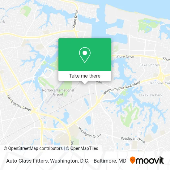 Auto Glass Fitters map