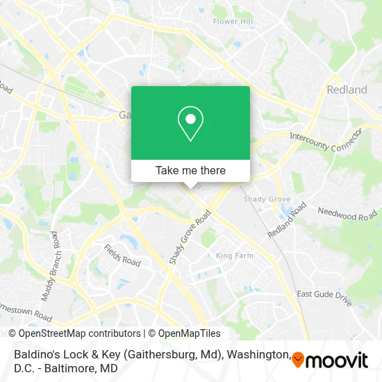 Baldino's Lock & Key (Gaithersburg, Md) map