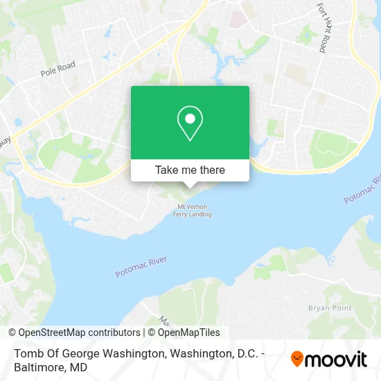 Tomb Of George Washington map