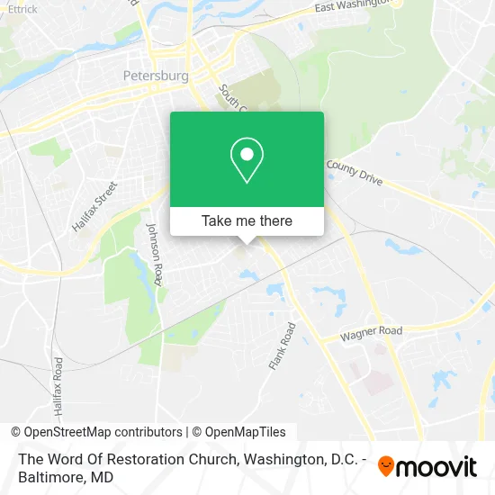 The Word Of  Restoration Church map