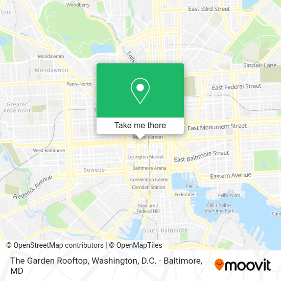 The Garden Rooftop map