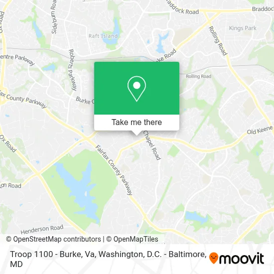 Troop 1100 - Burke, Va map