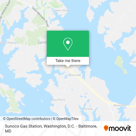 Sunoco Gas Station map