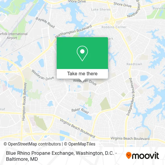 Blue Rhino Propane Exchange map