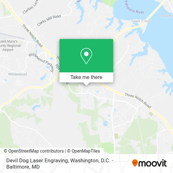 Devil Dog Laser Engraving map
